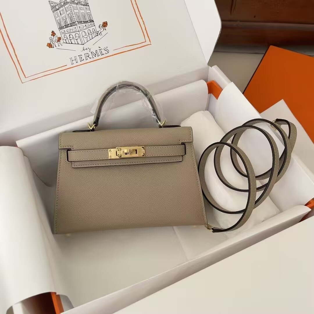 H**mes epsom handmade kelly mini 19