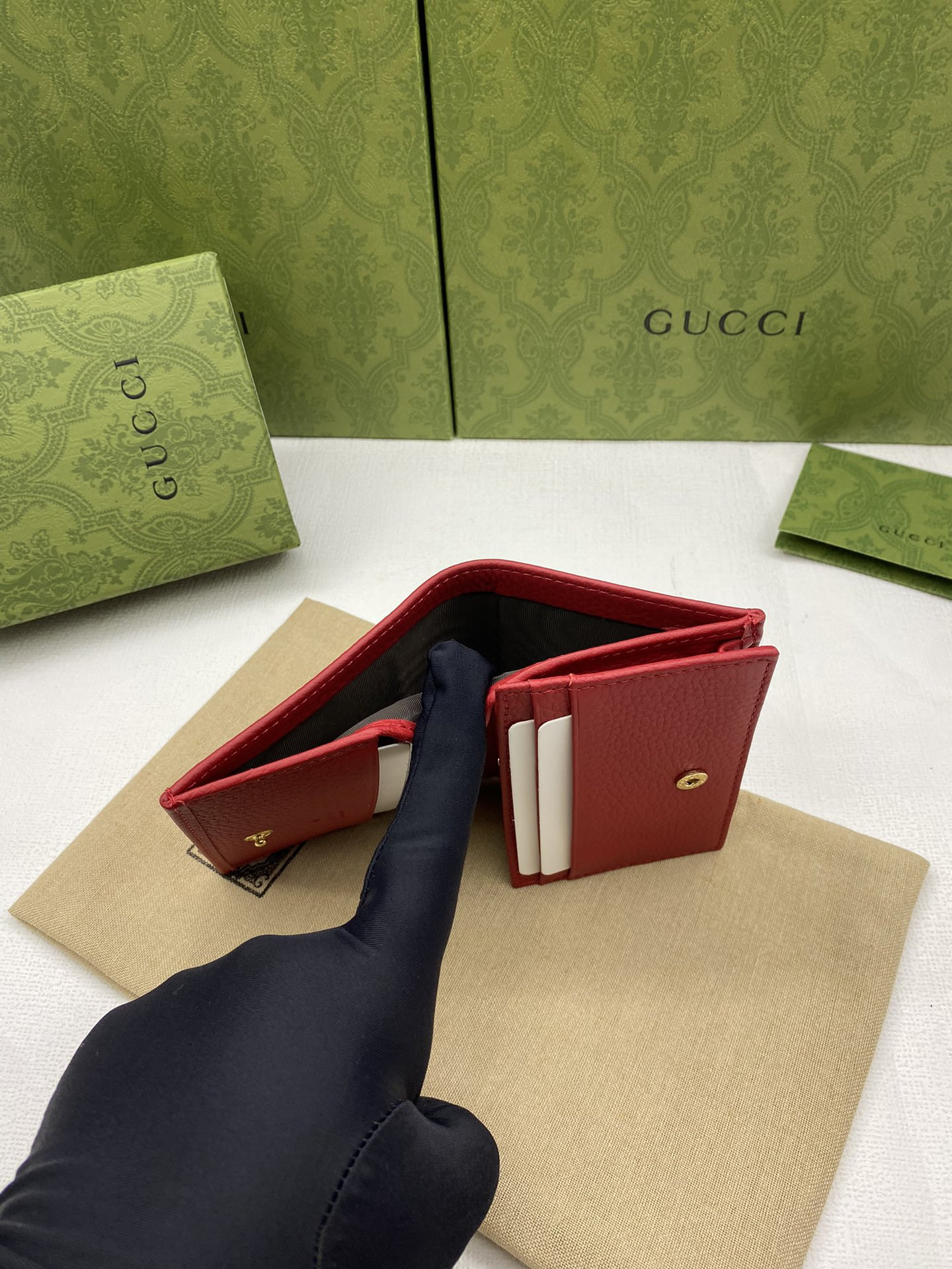 G*u*i huhu card wallet 11x8.5x3cm