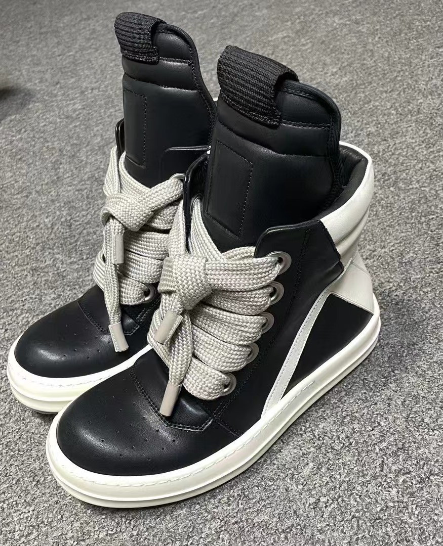 ua r1ck 0wens geobasket high black white 21ss
