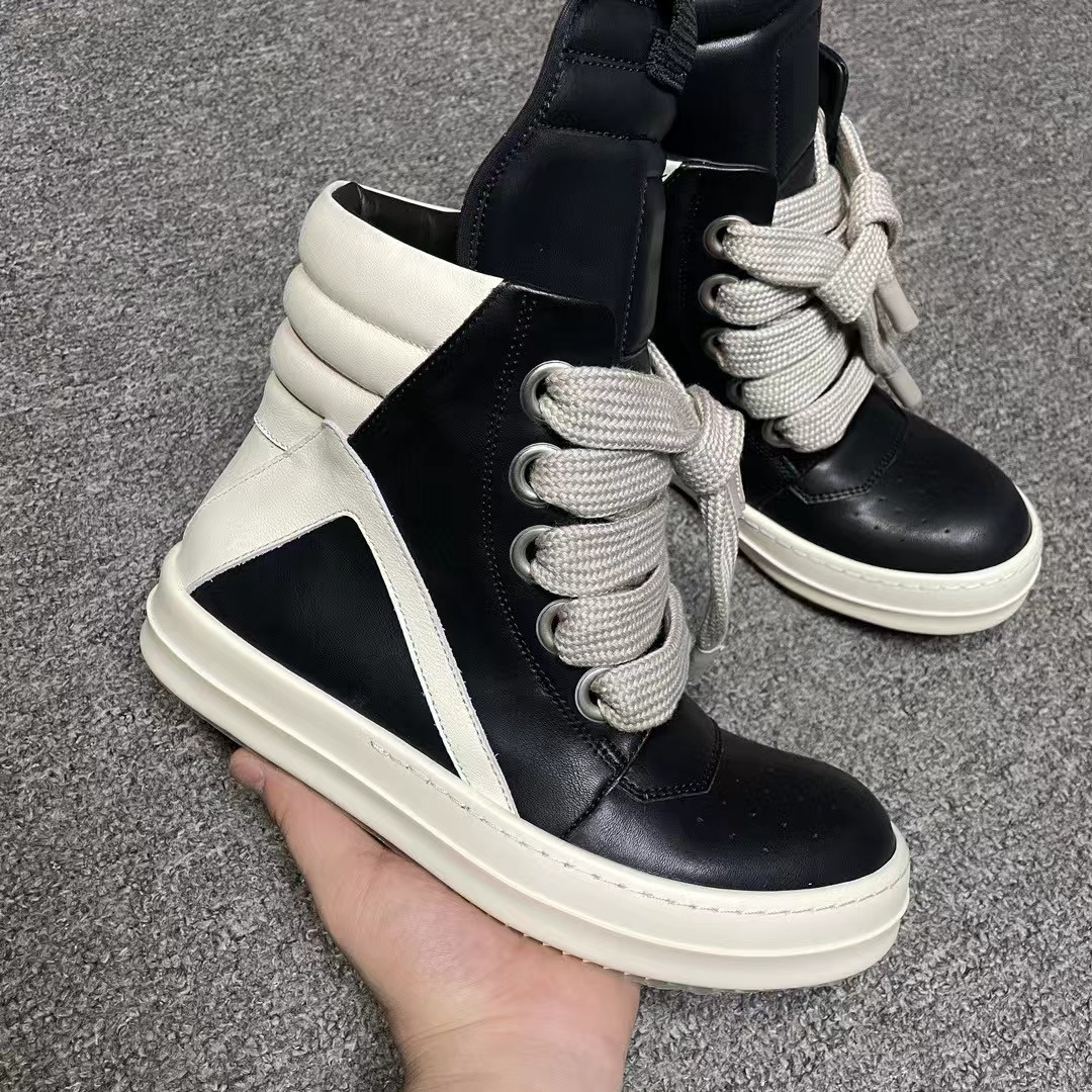 ua r1ck 0wens geobasket high black white 21ss