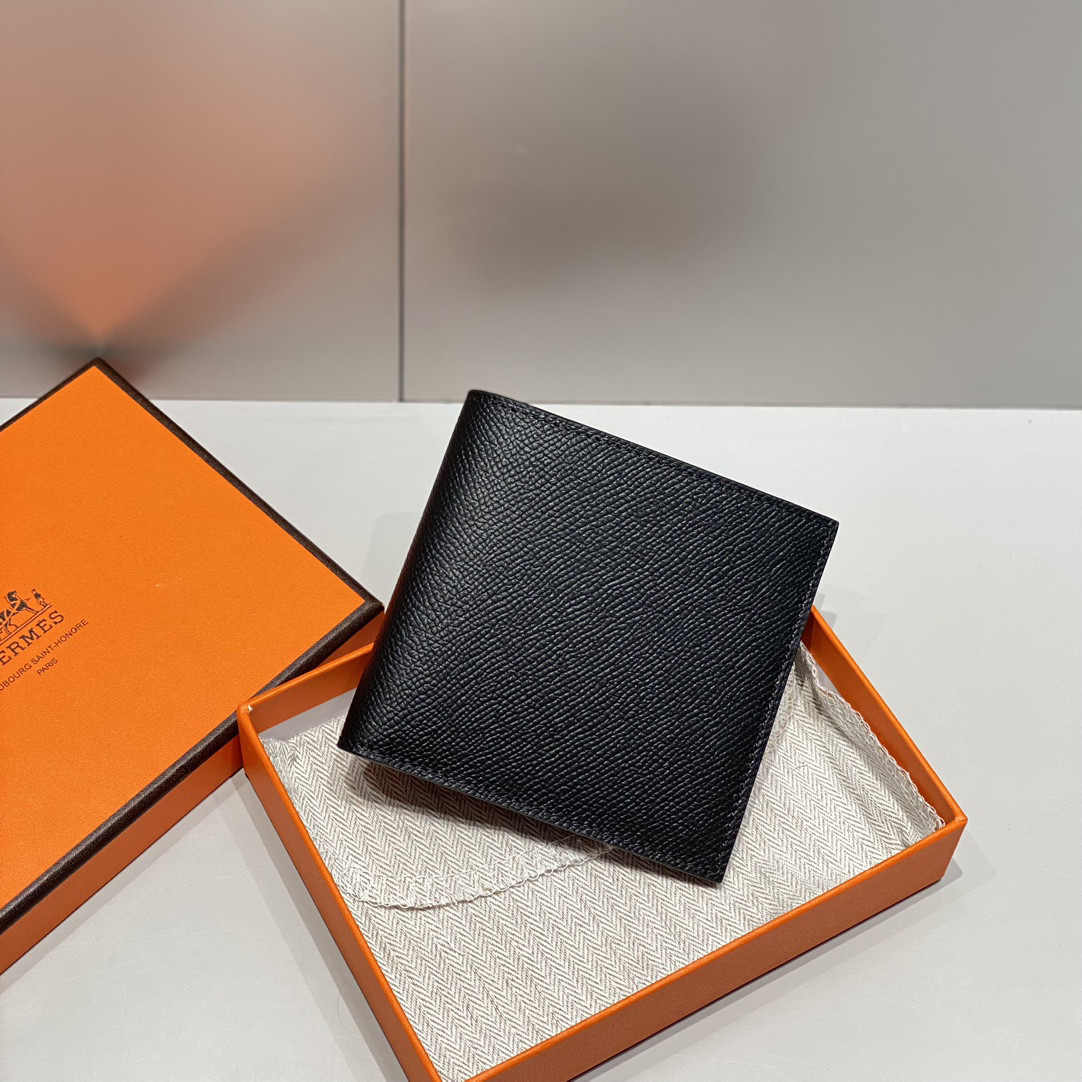 H**mes poker compact wallet