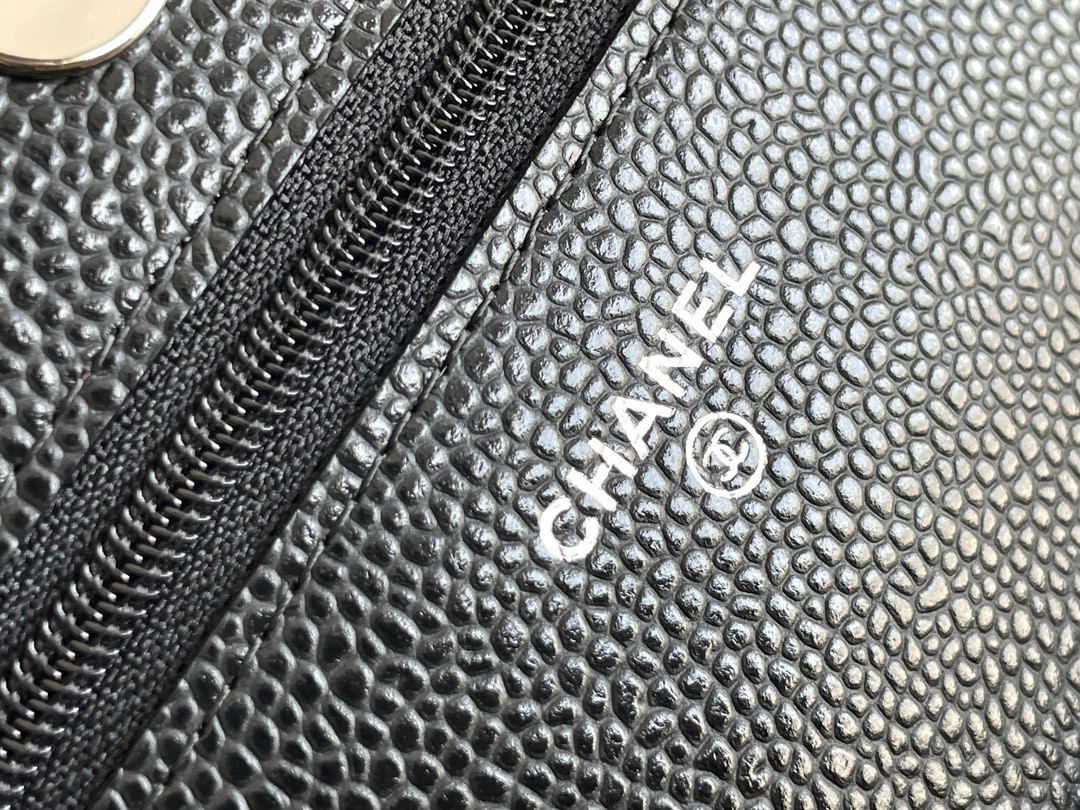 Ch*el woc classic wallet on chain 12.3x19.2x3.5cm