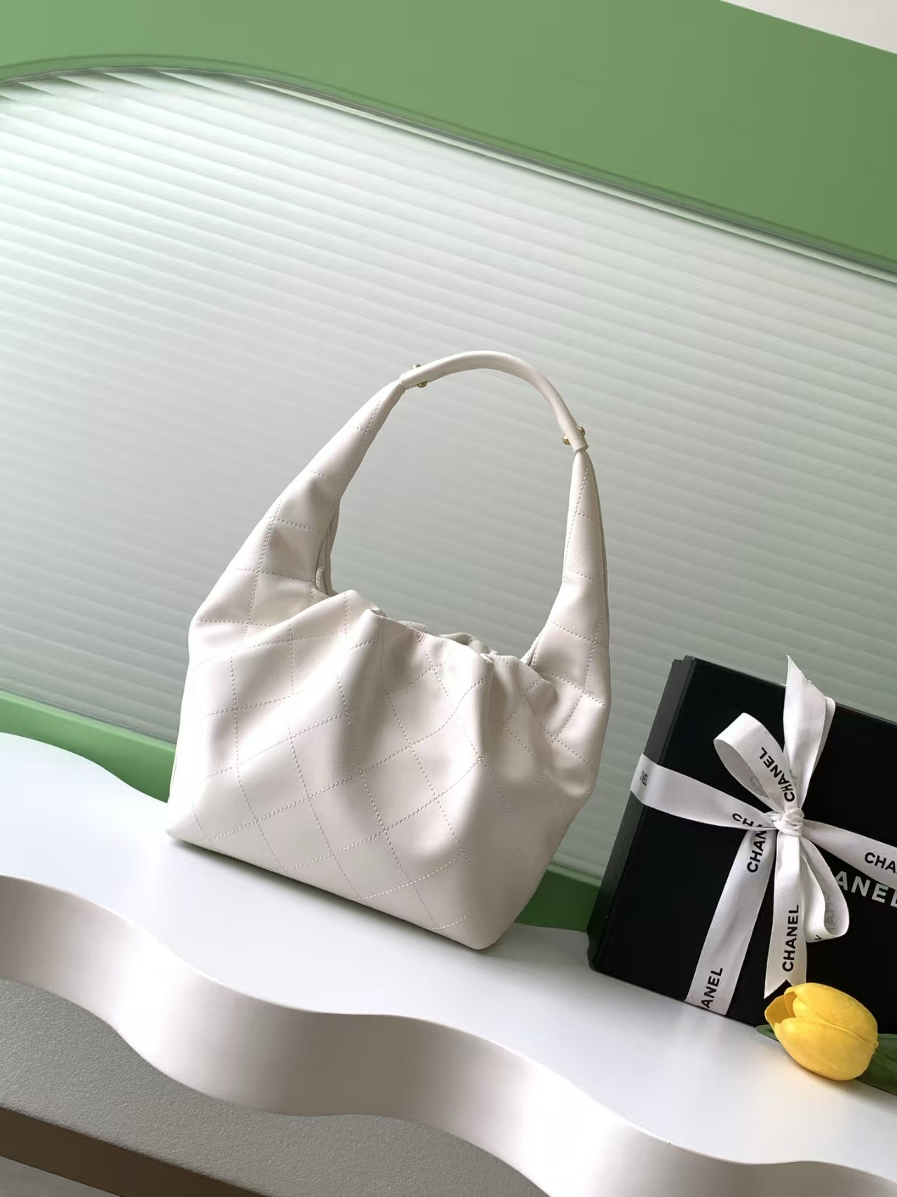 Ch*el hobo handbag as5976 32x24x12cm