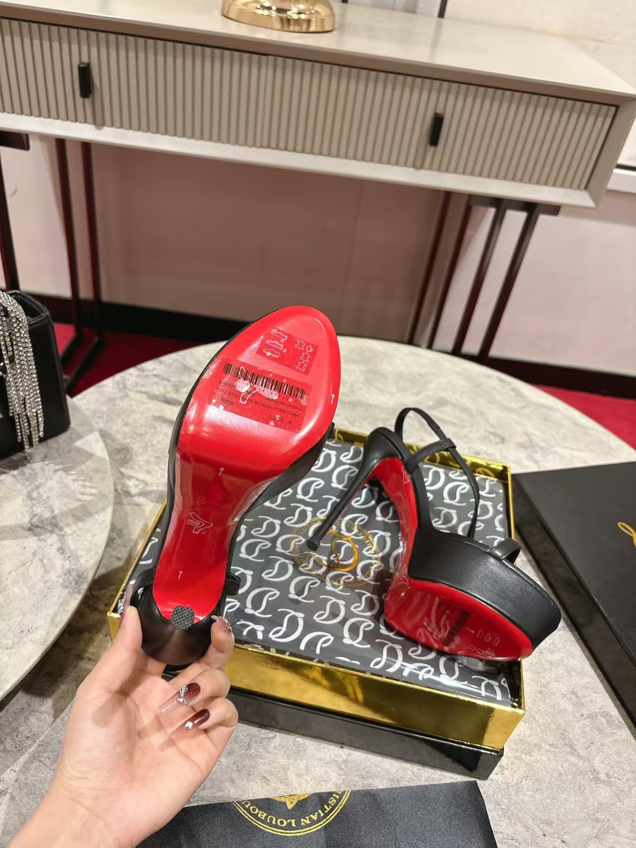 ua Ch**an louboutin rosalie alta rosalie alta sandals 15cm heel