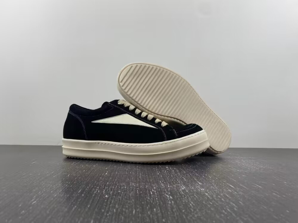 ua r1ck 0wens strobe vintage low black suede