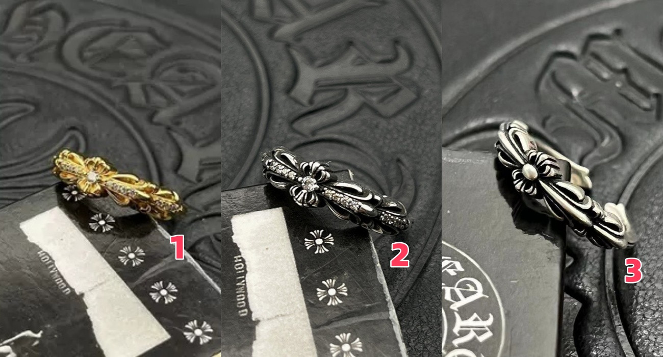 Ch**me He**ts open-ended small cross ring