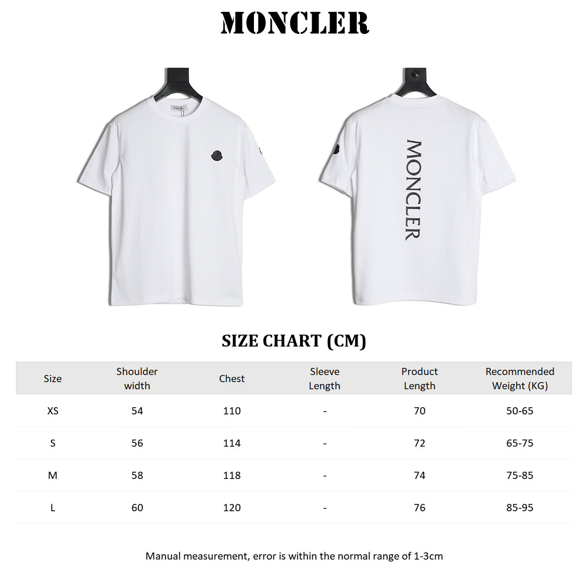 M0nc1er 25ss short-sleeved t-shirt