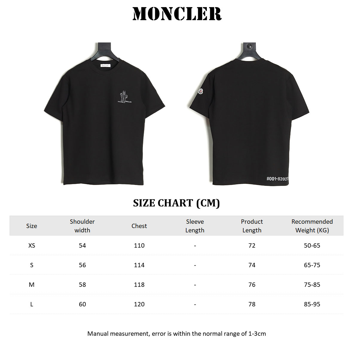 M0nc1er 25ss short-sleeved t-shirt