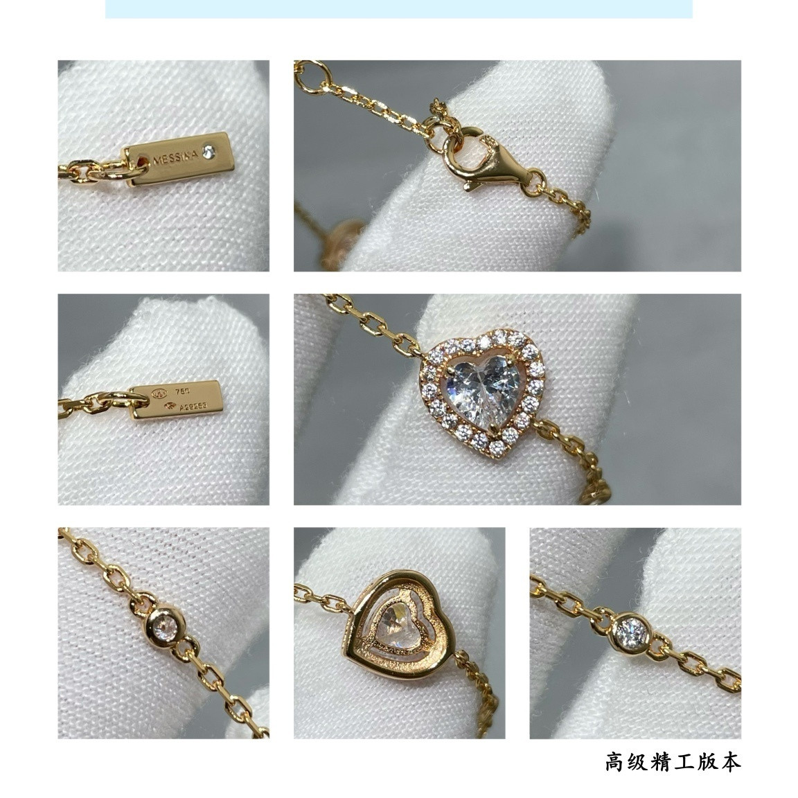 Mes1kaa joy cœur di*m*nds bracelet