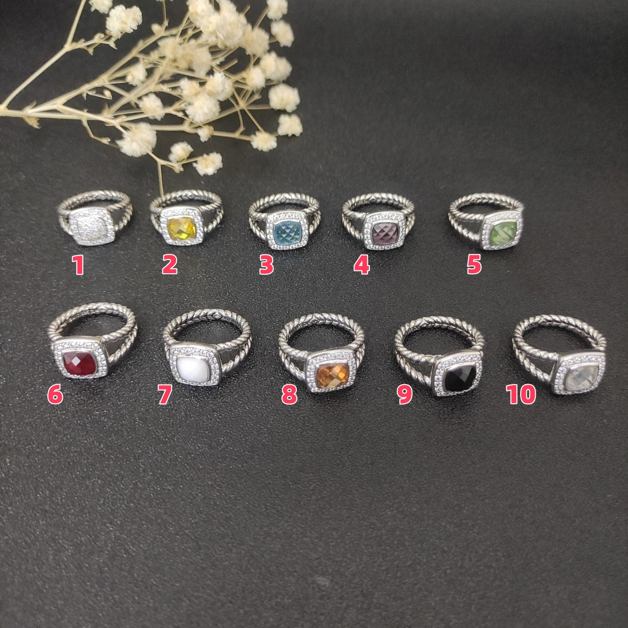 dau1d Yvrm*n square di*m*nd ring