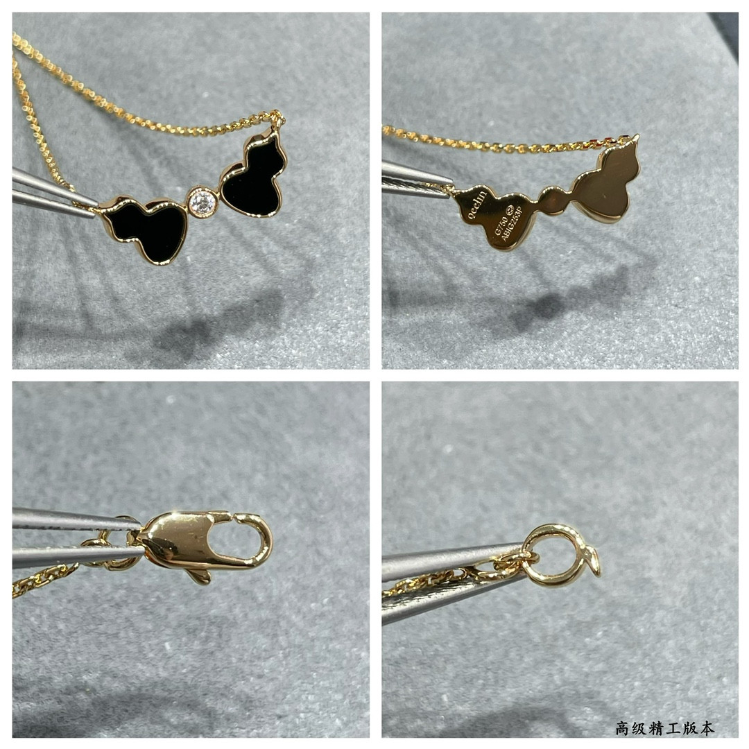 Qee1in wulu double gourd necklace