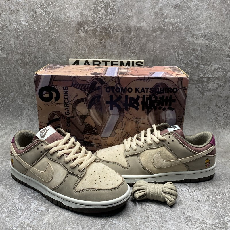 nike dunk sb low steamboy ost x oT0mo katsuhiro dark red brown