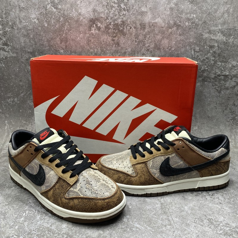 nike dunk low preM1vm co.jp brown snakeskin