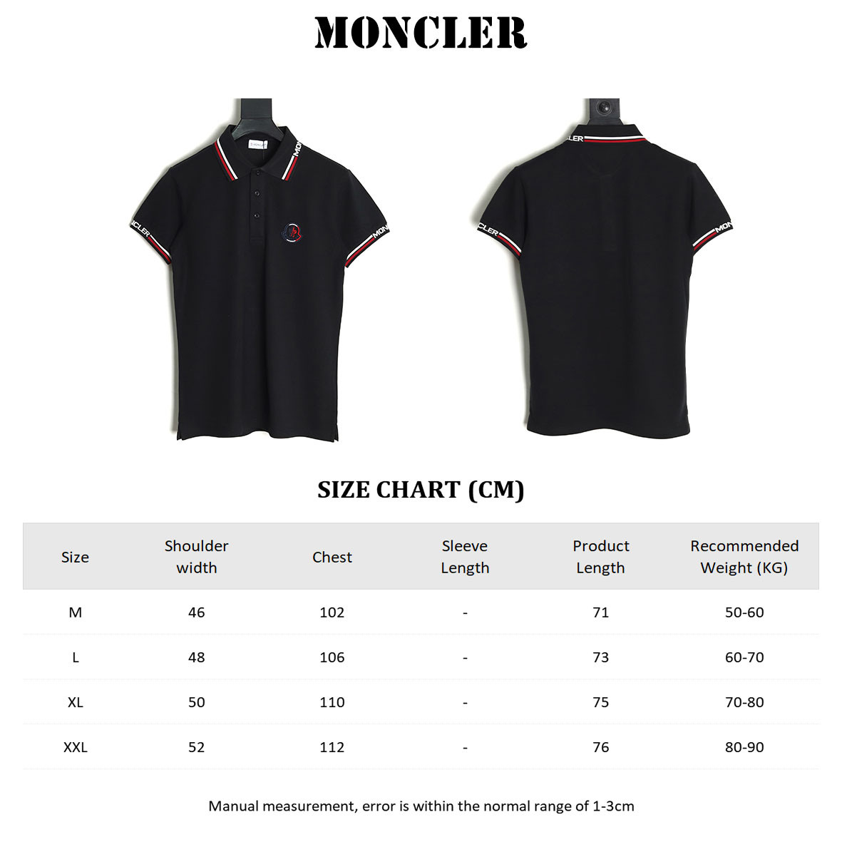 M0nc1er 25ss short-sleeved polo shirt
