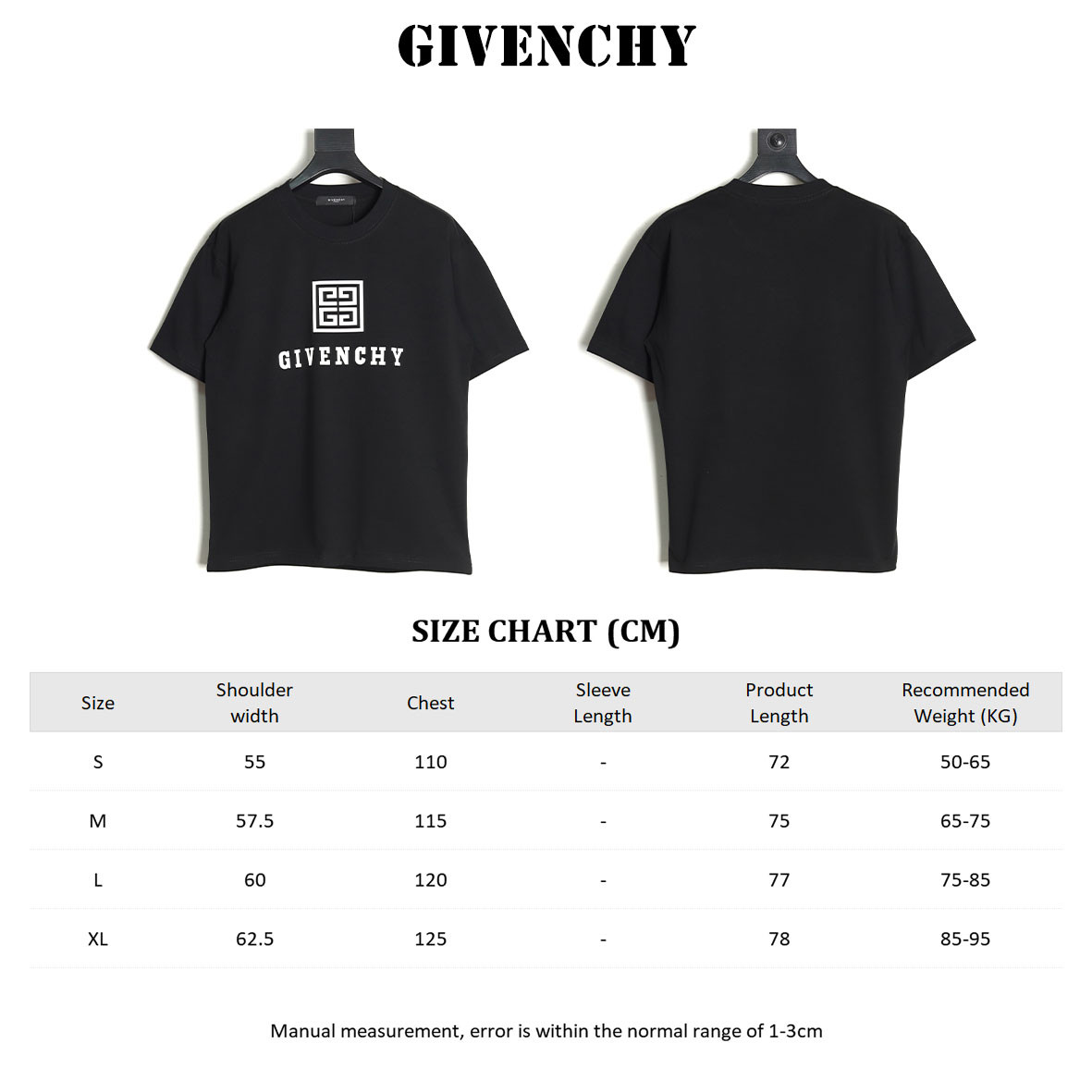 G1uenchy 25ss short-sleeved t-shirt