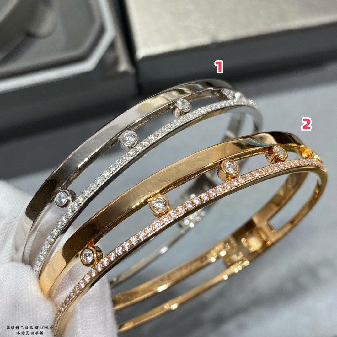 Mes1kaa half di*m*nd moving bracelet