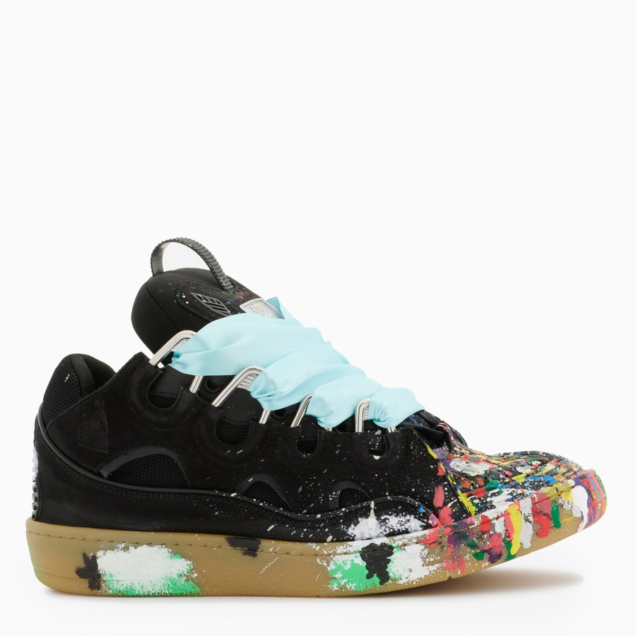 Lanu1n leather curb gallery dept. black multi