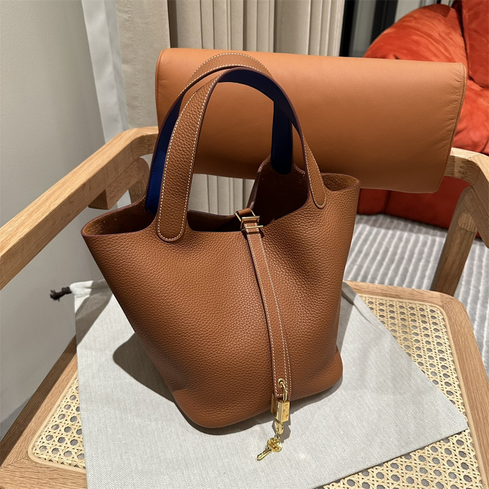 h**mes picotin 18cm g01den brown skin without original box (15-20 days for cusT0mization)