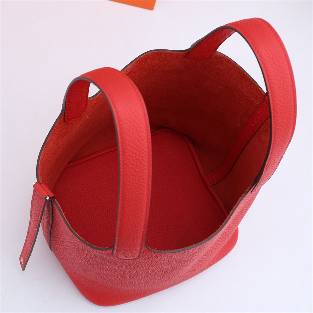 H**mes picotin 18cm bright red without original box