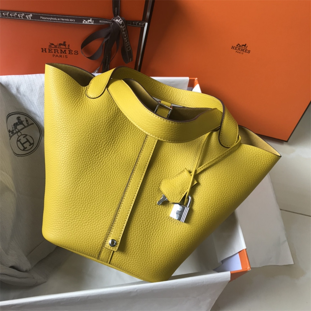 H**mes picotin 18cm amber yellow without original box