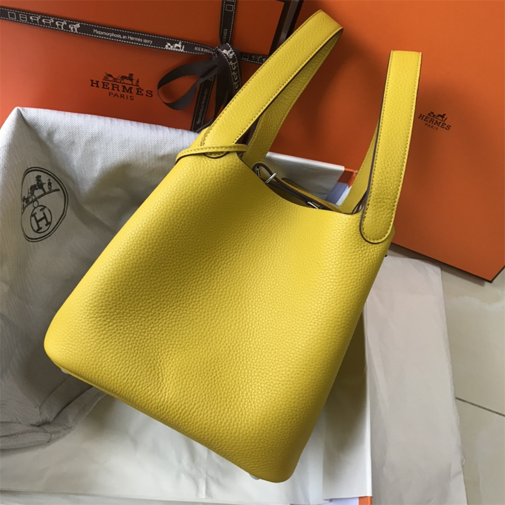 H**mes picotin 18cm amber yellow without original box
