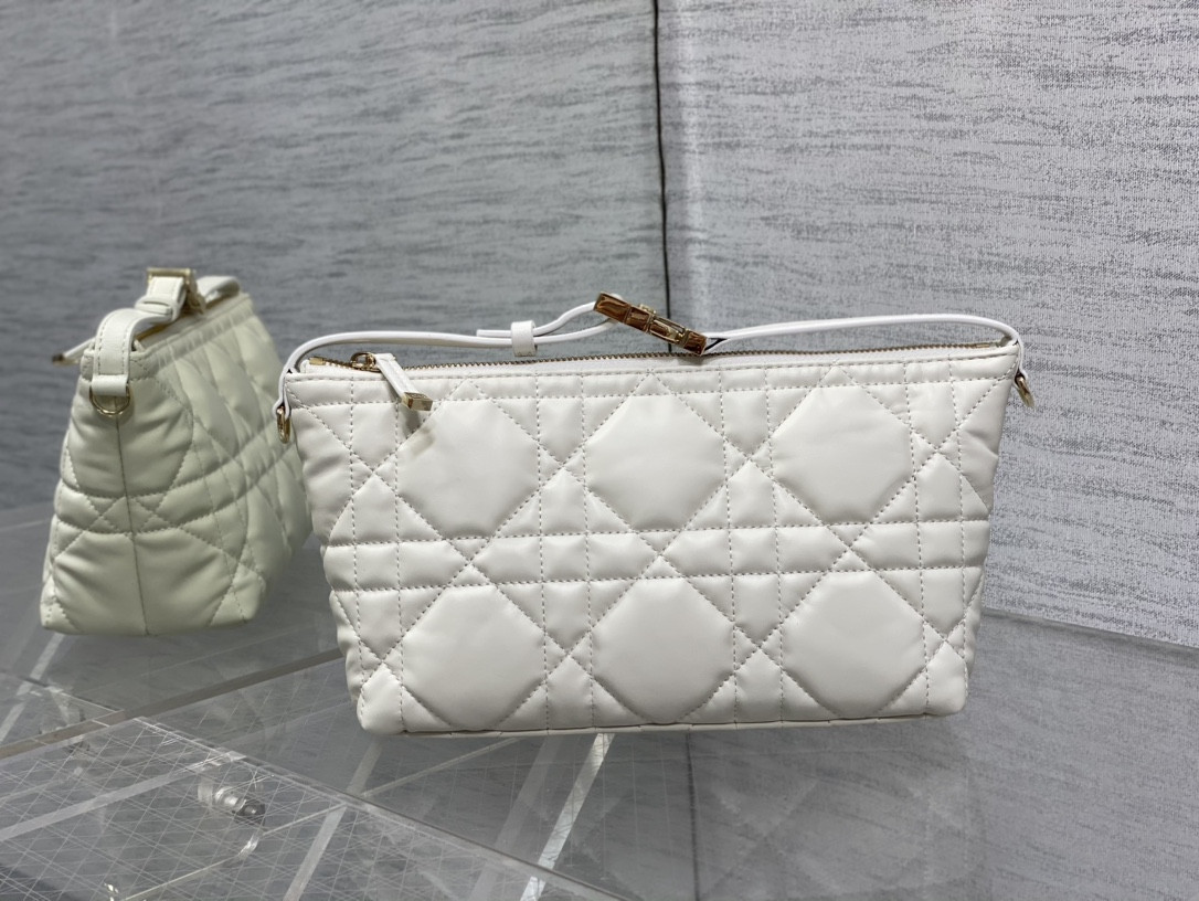 medium D*or travel nomad pouch white
