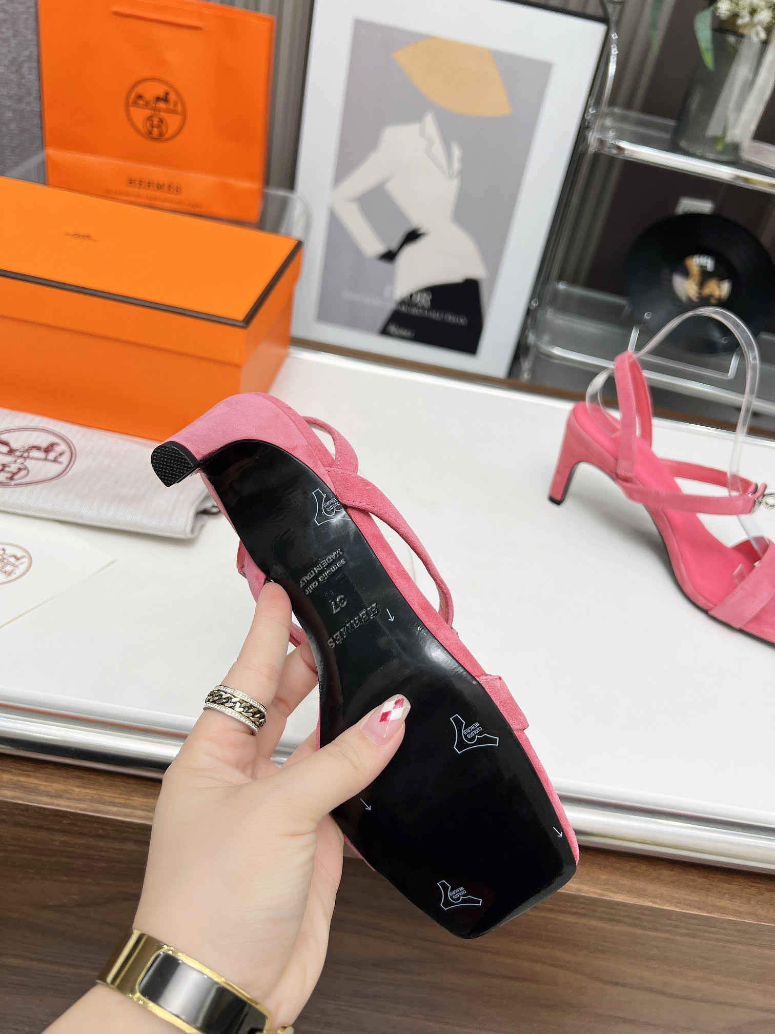 ua H**mes glamour 95 sandal