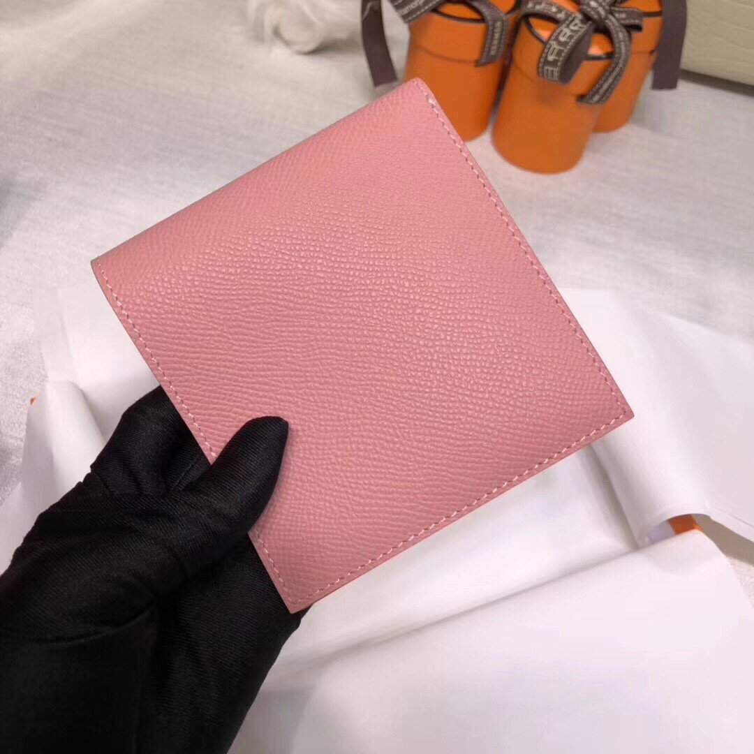 H**mes poker compact wallet