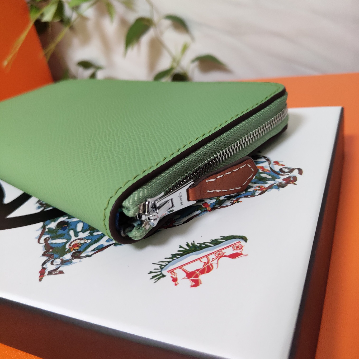H**mes long wallet 20x11cm