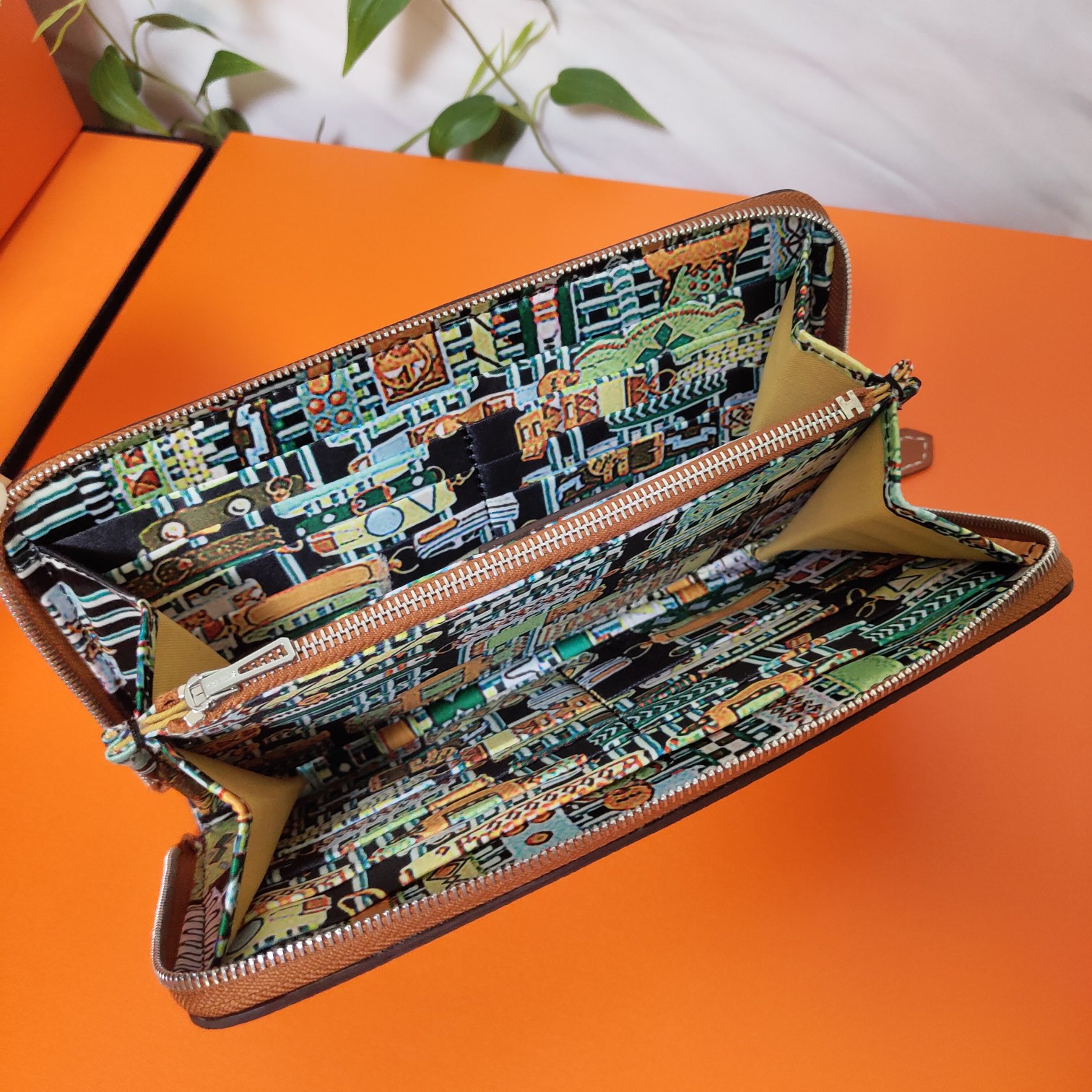 H**mes long wallet 20x11cm