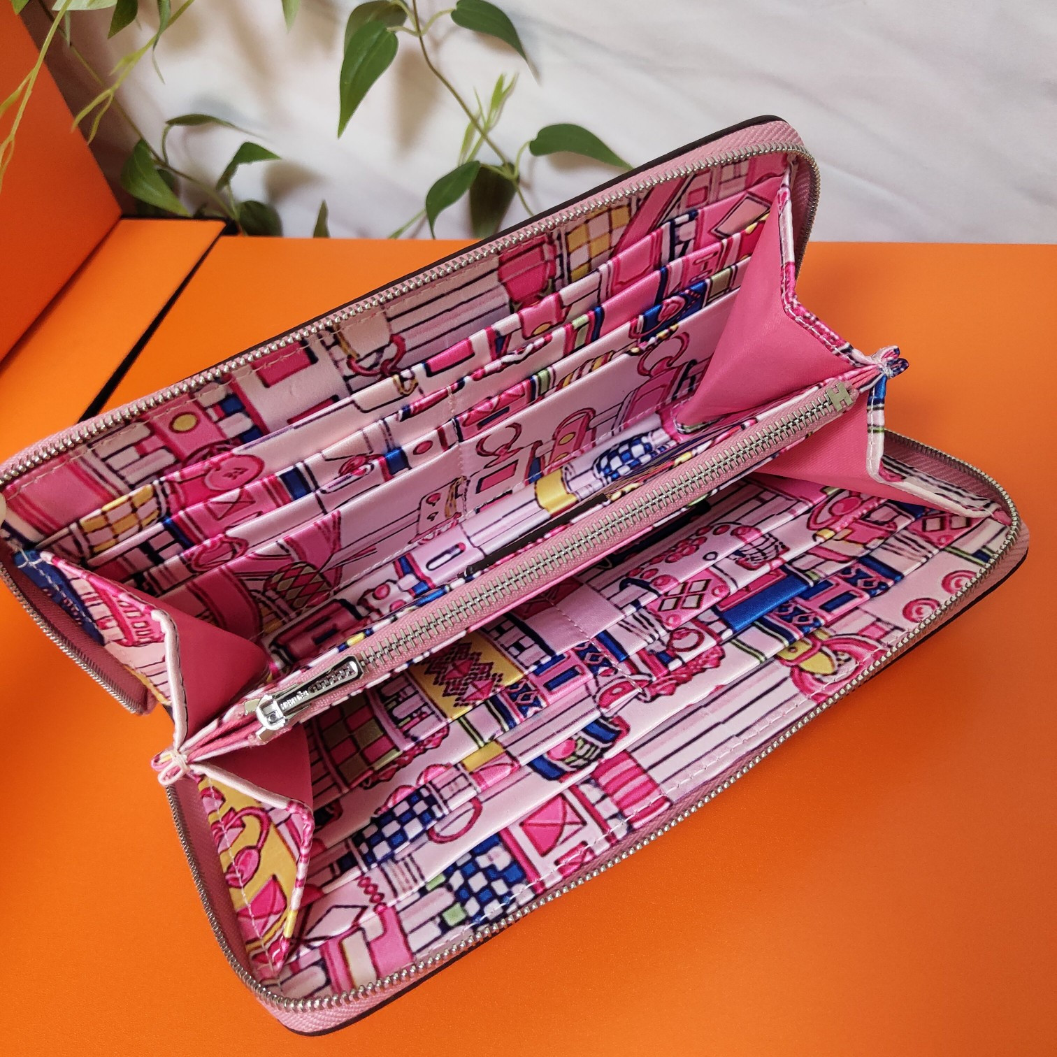 H**mes long wallet 20x11cm