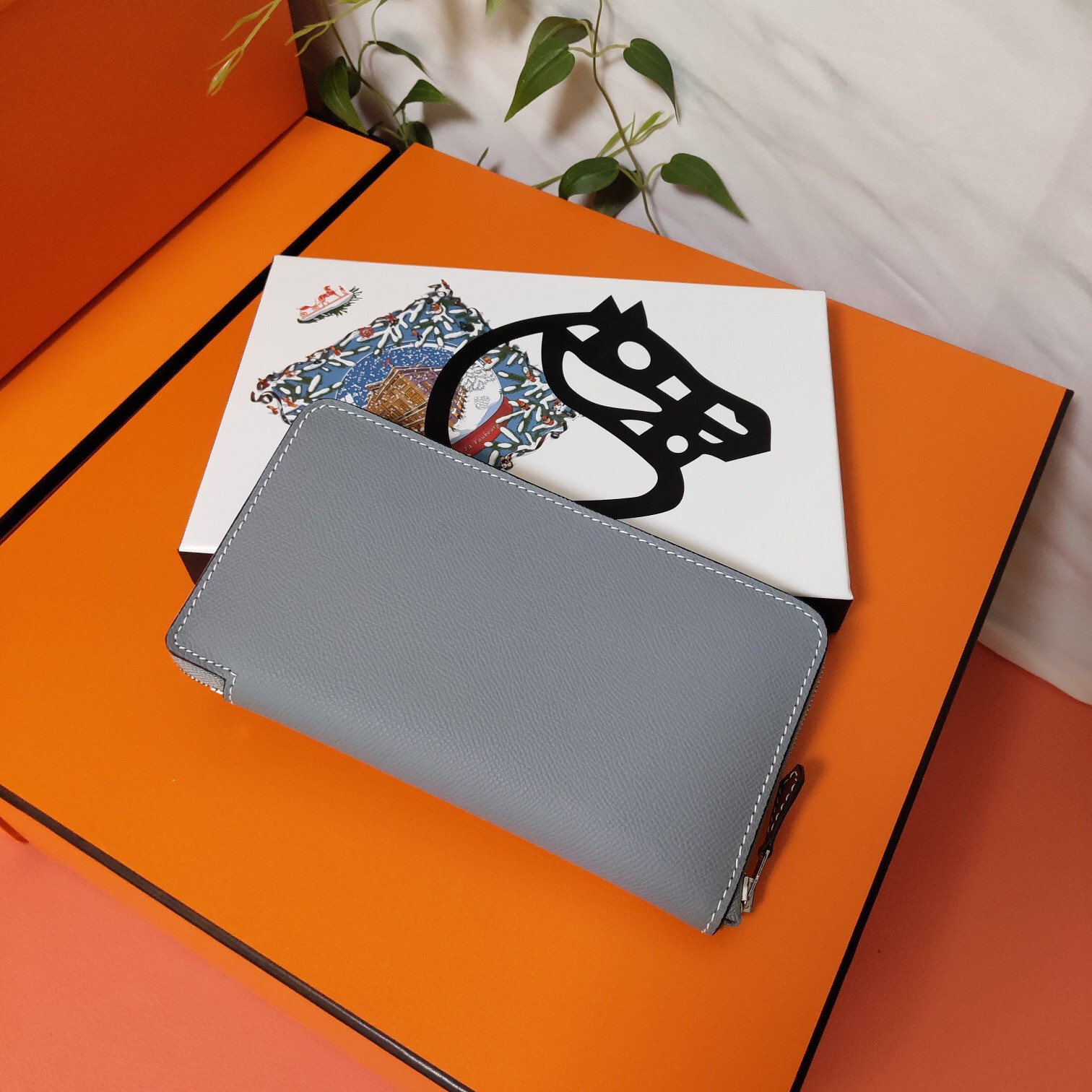 H**mes long wallet 20x11cm