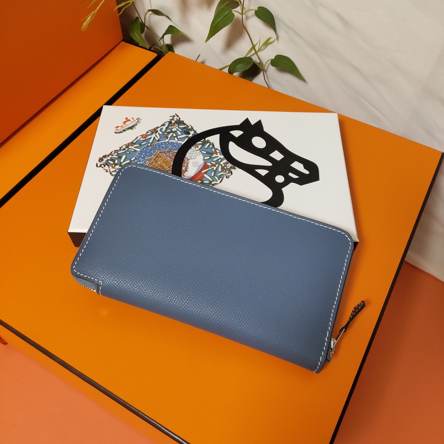 H**mes long wallet 20x11cm