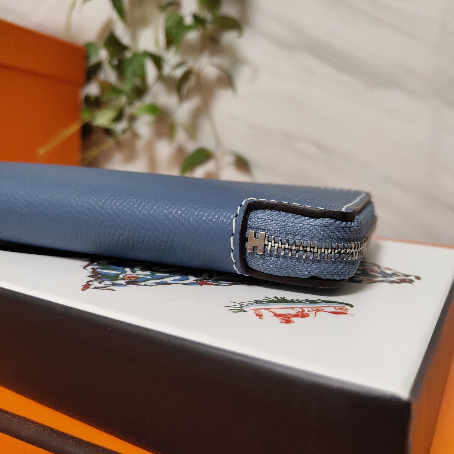 H**mes long wallet 20x11cm