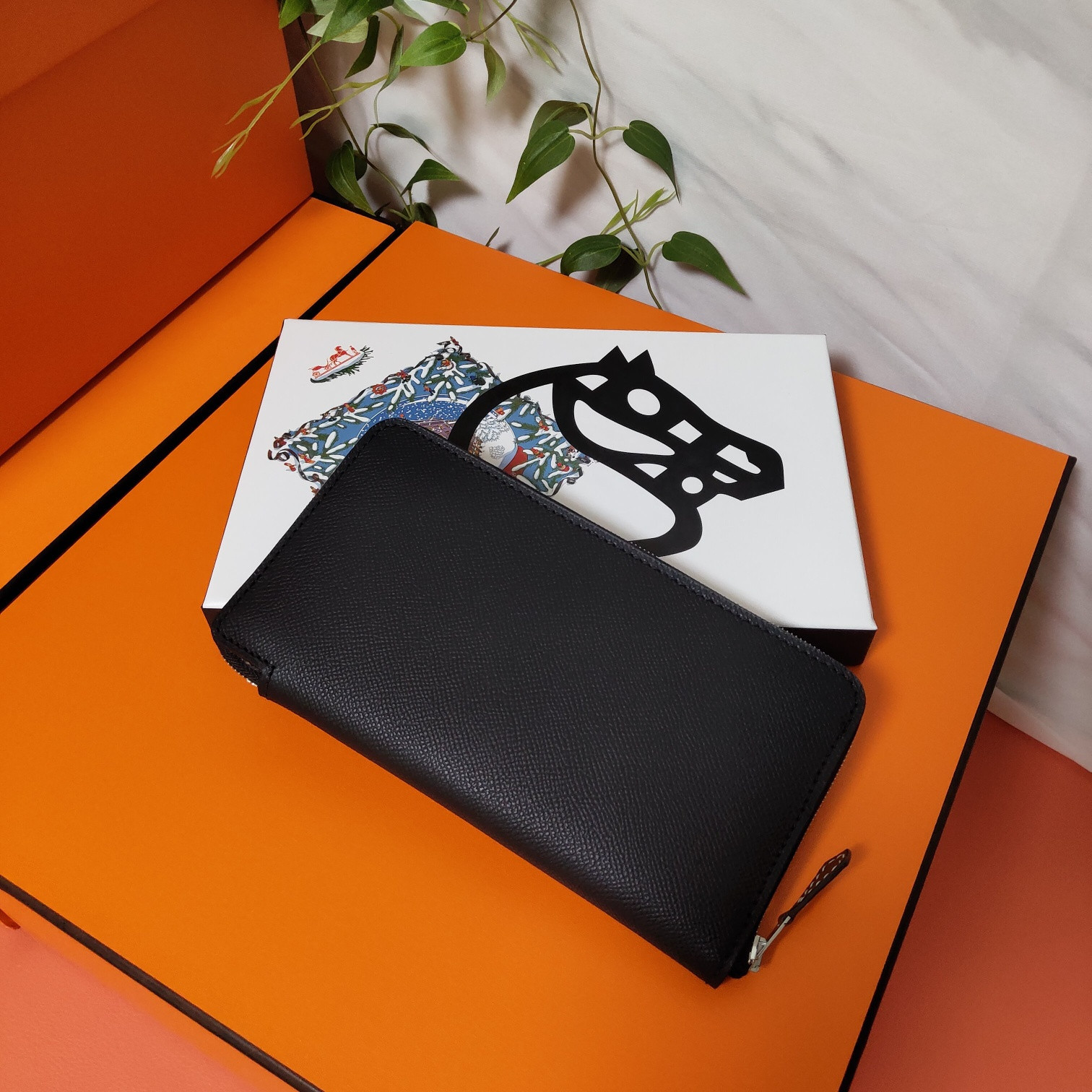 H**mes long wallet 20x11cm