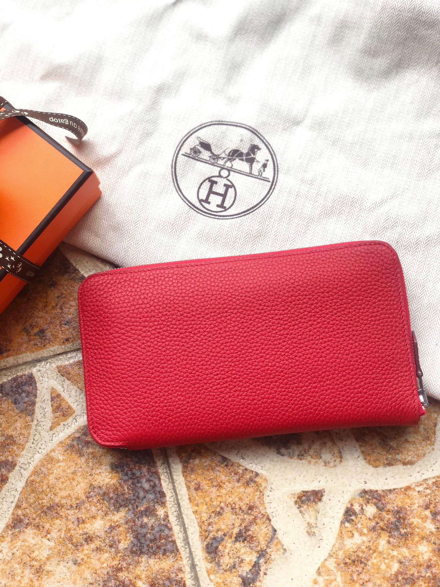 H**mes long wallet 20x11cm