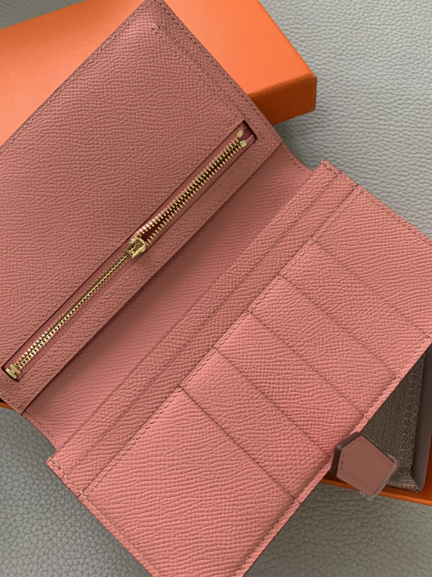 H**mes long wallet 17.5x9.5cm