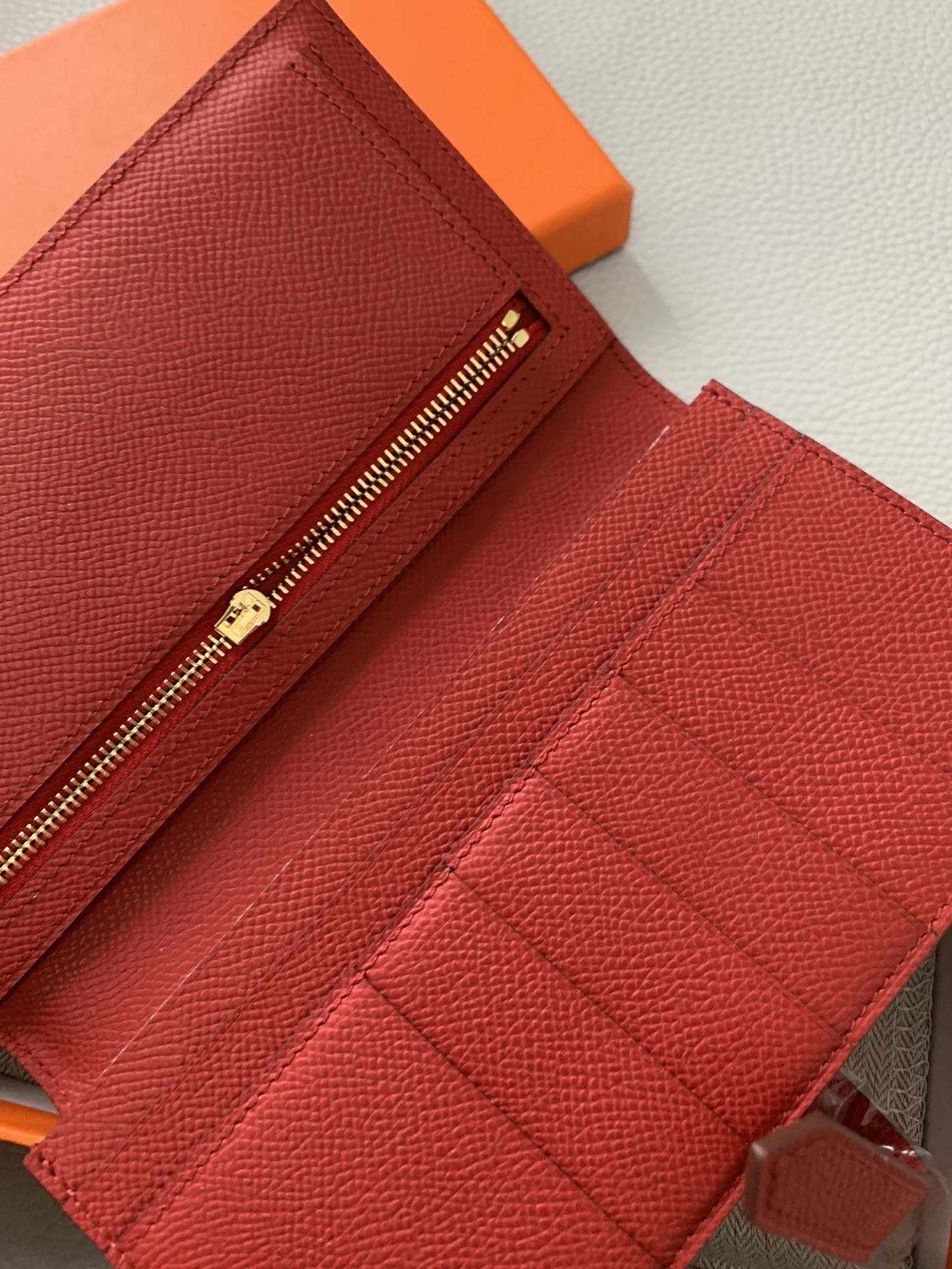 H**mes long wallet 17.5x9.5cm