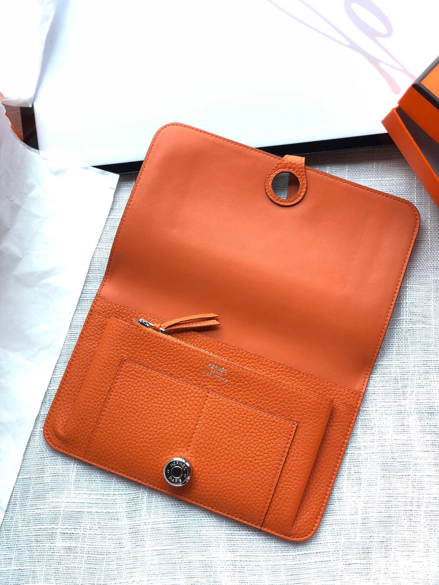 H**mes dogon duo wallet 20.1cm
