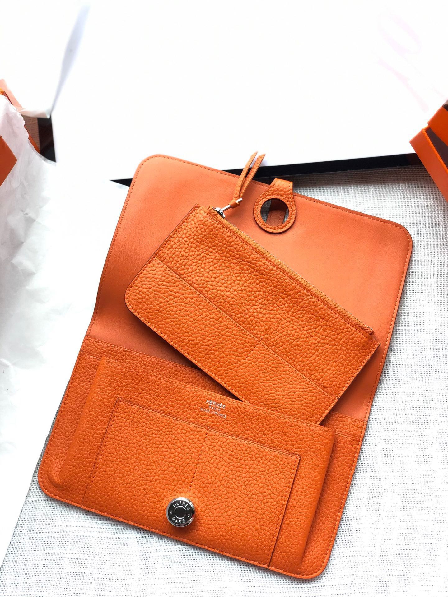 H**mes dogon duo wallet 20.1cm