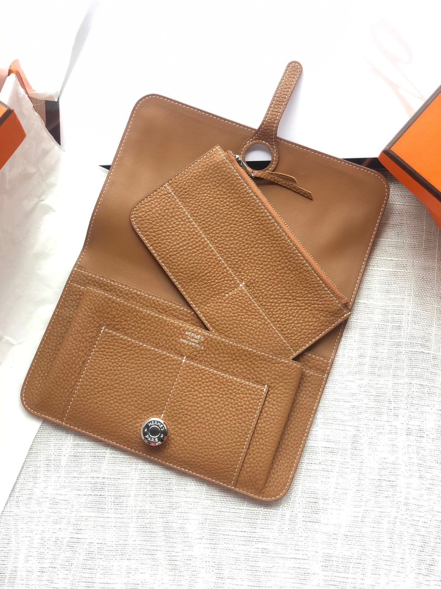 H**mes dogon duo wallet 20.1cm