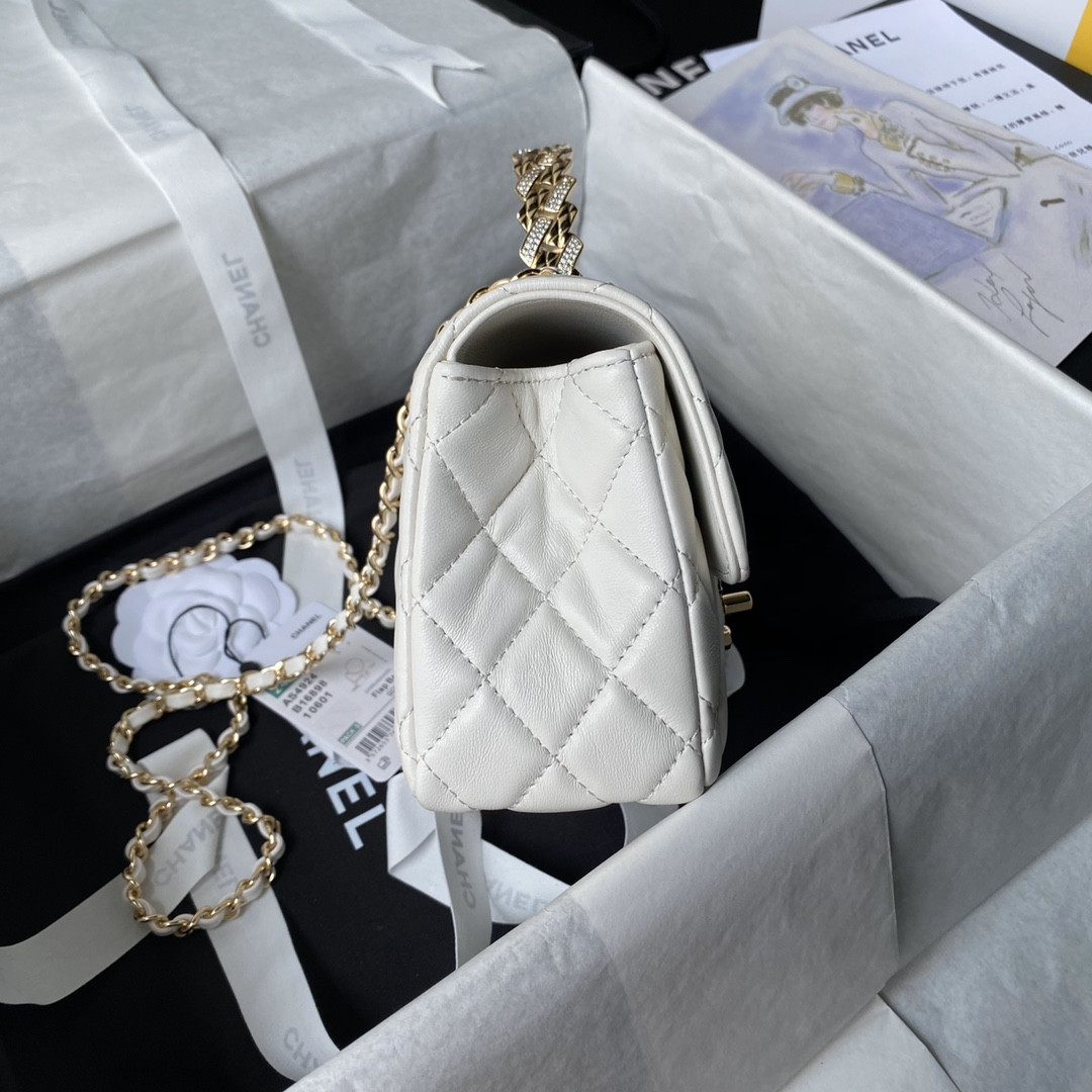 Ch*el 24a mini classic handbag 12 × 20 × 6 cm