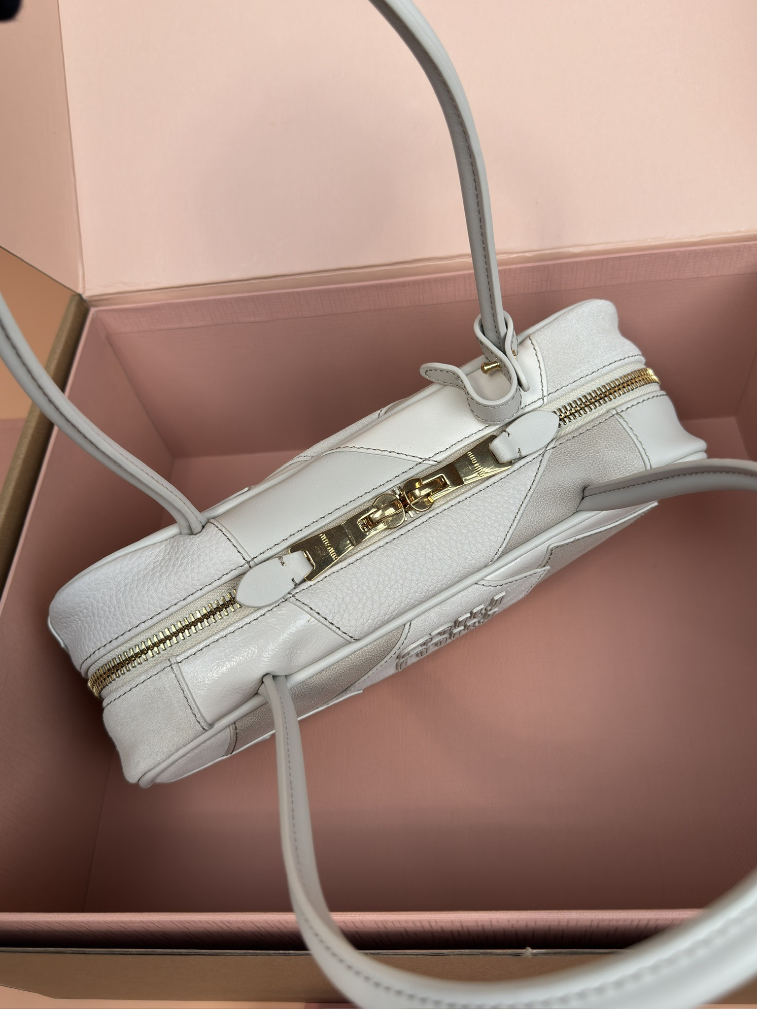 M1v M1v leather beau bag 28×15×9cm