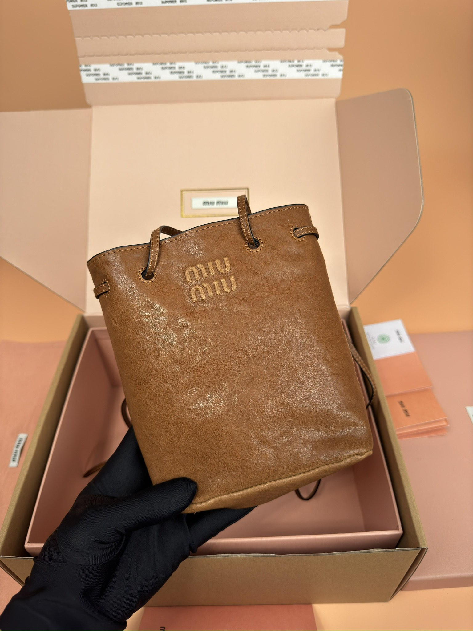M1v M1v nappa leather mini bag 17x14x6cm