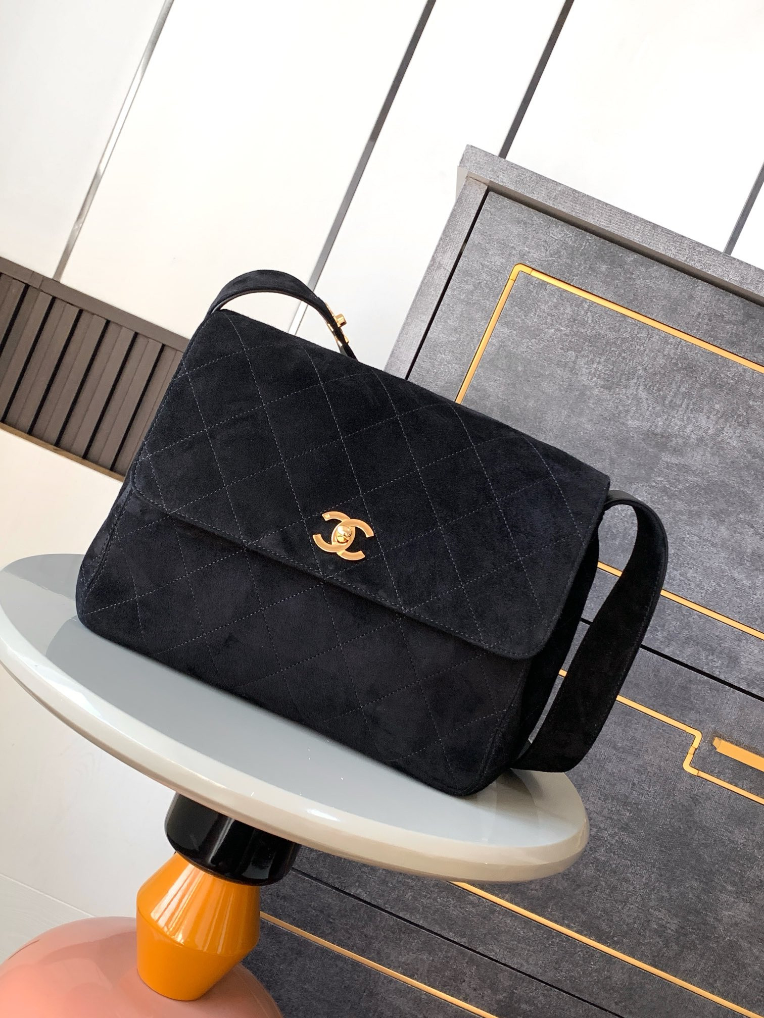 Ch*el vintage bag 28x12.5x24cm