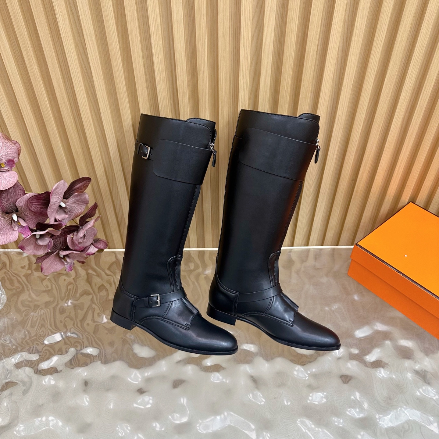 ua H**mes kelly jumping boots