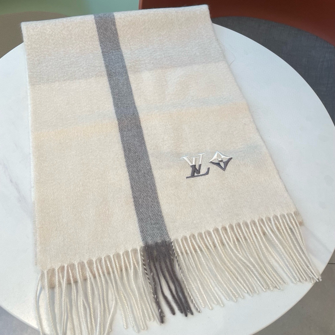 l0*is V*t0n scarf 32x180cm 100% cashmere