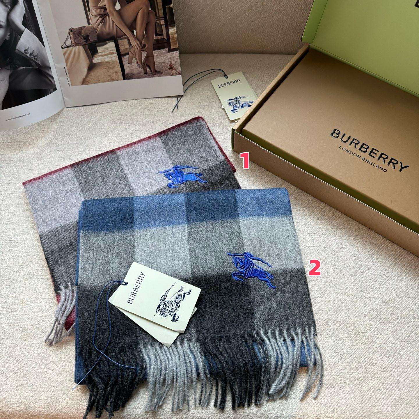 B**rry men's scarf 30x168cm 100% cashmere