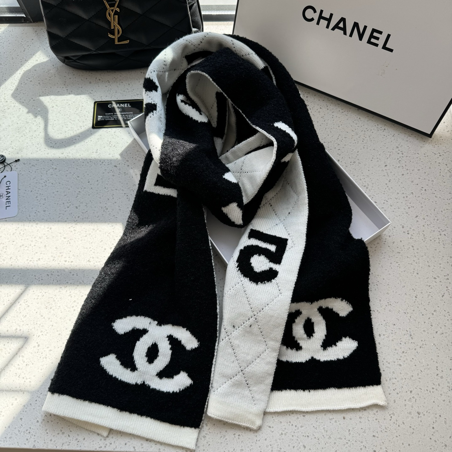 Ch*el scarf 30x180cm