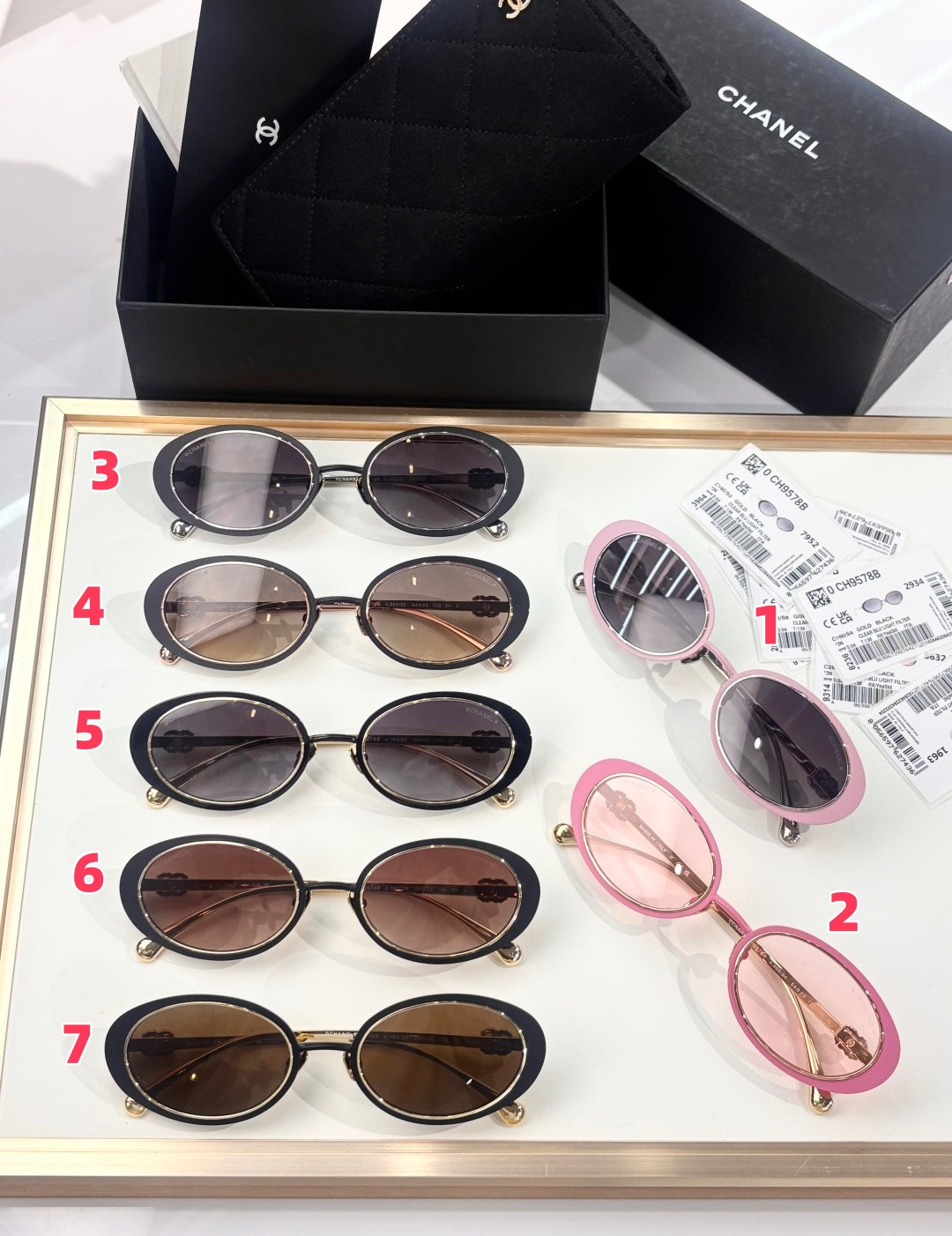 Ch*el glasses ch9578b 54-23-136